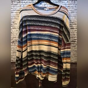 SWEET LOVELY STRIPED SWEATER SIZE 3X